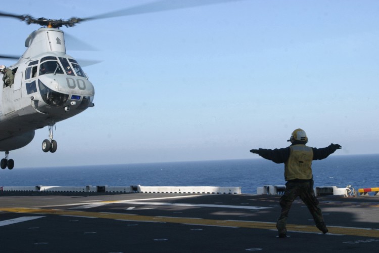 Image: USMC CH-46 Sea Knight Helicopter